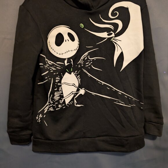 The Nightmare Before Christmas Black Long Sleeve Hoodie Sweatshirts: Child 14/16 - Picture 1 of 7